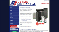 Desktop Screenshot of cyfairmechanical.com